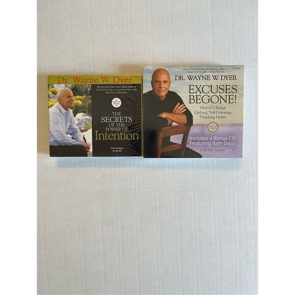 Wayne Dyer Lot of 2 cd sets Excuses Be Gone‎ A52 - Picture 1 of 2